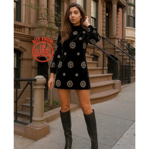 LAST ONE!!! BLOGGER FAVE!!! ZARA Puff Sleeve Mini Dress NWT 🖤 - Picture 14 of 16